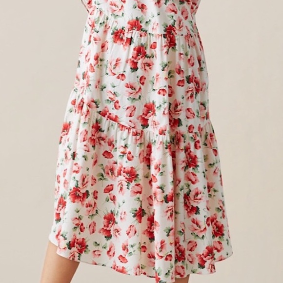 Floral Dress with asymmetrical hem. Zara💥Size Med - Picture 4 of 10